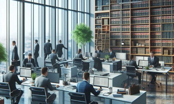 A law firm specializing in commercial law without text